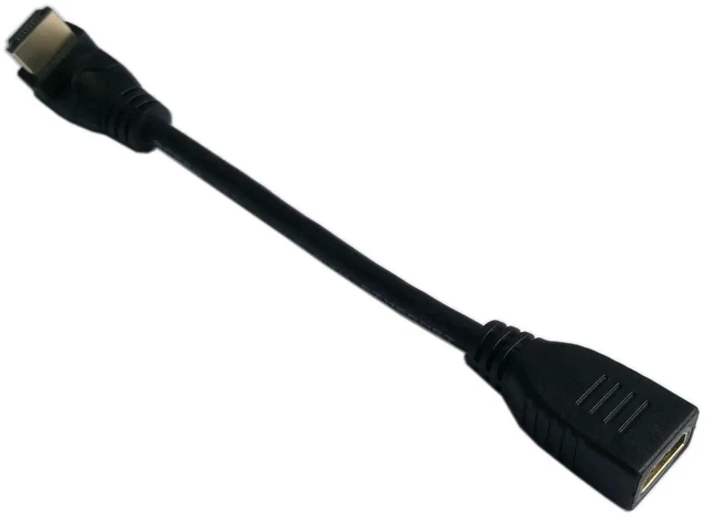 Alt view image 2 of 6 - 5 Inch 90 Degree Vertical Right Up Angle HDMI Male to Female Cable, HDMI 2.0 High Speed Cord Support 4K@60Hz 2160P 1080P 3D Ethernet ARC for HDTV Monitor Projector