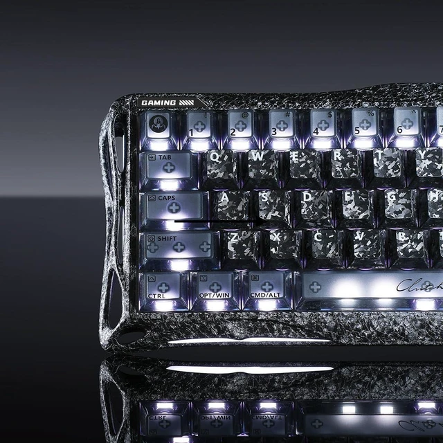 Alt view image 10 of 13 - V60 Pro 60% HE Magnetic Gaming Keyboard, True 8kHz Polling Rate, 0.125ms Latency, Dynamic Rapid Trigger, 0.005mm Adjustable Actuation, Full Aluminum Frame (Cyber Frost Black)