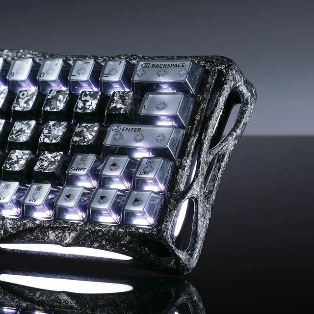 Alt view image 11 of 13 - V60 Pro 60% HE Magnetic Gaming Keyboard, True 8kHz Polling Rate, 0.125ms Latency, Dynamic Rapid Trigger, 0.005mm Adjustable Actuation, Full Aluminum Frame (Cyber Frost Black)
