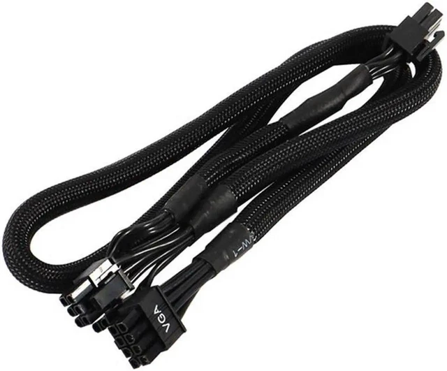 Alt view image 3 of 4 - 2Pack 8 PIN TO Dual 8 Pin 6 PIN PCIE VGA Power Supply Cable for EVGA Supernova G2 G3 G5 P2 T2 GS G+ 650 750 850 1000