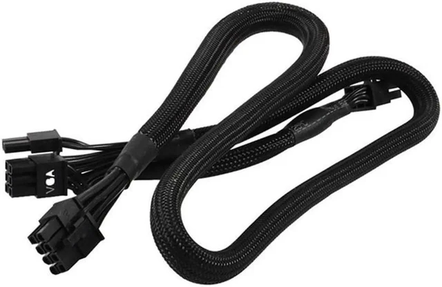 Alt view image 4 of 4 - 2Pack 8 PIN TO Dual 8 Pin 6 PIN PCIE VGA Power Supply Cable for EVGA Supernova G2 G3 G5 P2 T2 GS G+ 650 750 850 1000