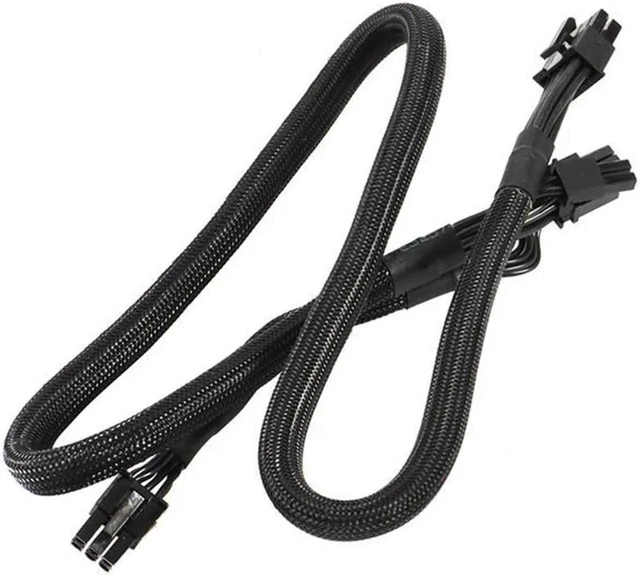 Alt view image 2 of 4 - 2Pack 8 PIN TO Dual 8 Pin 6 PIN PCIE VGA Power Supply Cable for EVGA Supernova G2 G3 G5 P2 T2 GS G+ 650 750 850 1000