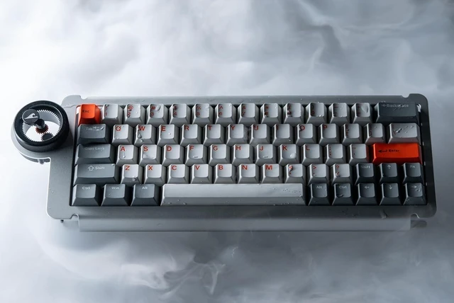 Alt view image 13 of 14 - Ice Ring 63 RT HE Magnetic Wired Gaming Keyboard 0.1ms Low Latency 0.01 Precision Gaming Accessories Customized Driver and Lighting Effects Deepspace Titan Color Silver Orbit