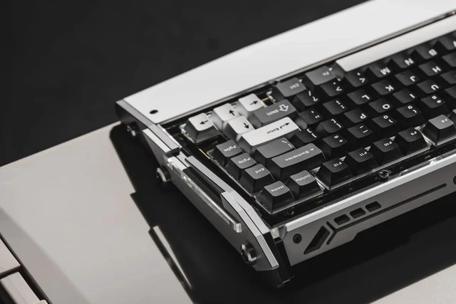 Alt view image 9 of 14 - Black Diamond RT Hall Effect Magnetic Gaming Keyboard 75%, 0.04mm Accuracy, 8k Polling Rate, 0.25ms Latency, Leaf Spring Mount Mechanical Feel, Custom Fixed-Wall Magnetic Switch, Shadow Crimson