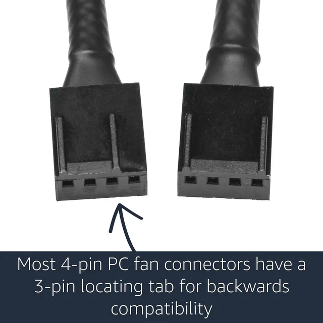 Alt view image 4 of 7 - Enterprise Grade 4 Pin PWM Fan Adapter Cable, Full Pinout PC Fan Connector Cord for Server Workstation Motherboard 1 Pack