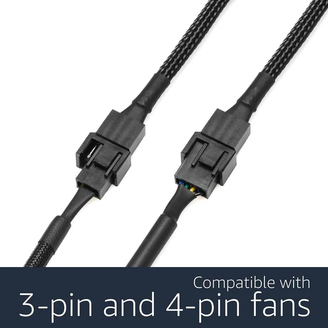 Alt view image 6 of 7 - Enterprise Grade 4 Pin PWM Fan Adapter Cable, Full Pinout PC Fan Connector Cord for Server Workstation Motherboard 1 Pack