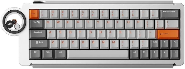 Alt view image 8 of 14 - Ice Ring 63 RT HE Magnetic Wired Gaming Keyboard, 0.01mm Accuracy, 0.125ms Latency, TTC KOM Hall Effect Magnetic Switches, Lightweight All-Metal, RGB Gaming Accessories Silver Orbit
