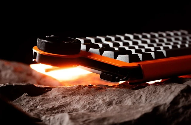 Alt view image 11 of 14 - Ice Ring 63 RT HE Magnetic Wired Gaming Keyboard, 0.01mm Accuracy, 0.125ms Latency, TTC KOM Hall Effect Magnetic Switches, Lightweight All-Metal, RGB Gaming Accessories Starburst Orange