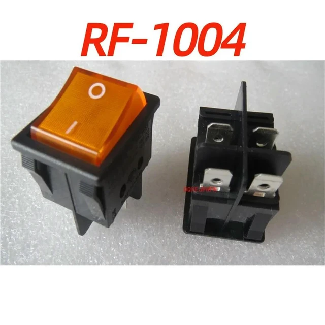 Alt view image 4 of 6 - For RF-1004 Rongfeng Ship Switch 4 Pin 2 Gear with Light Rocker Arm Toggle Power Switch 16A