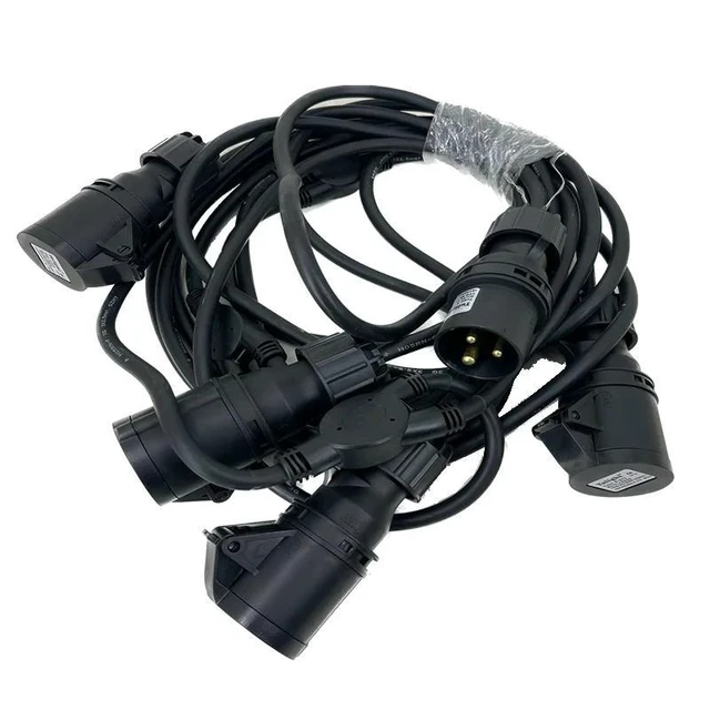 Alt view image 7 of 12 - 1 Split 4 Extended Power Cable 2.5mm2 For Waterproof Moving Head Beam Light