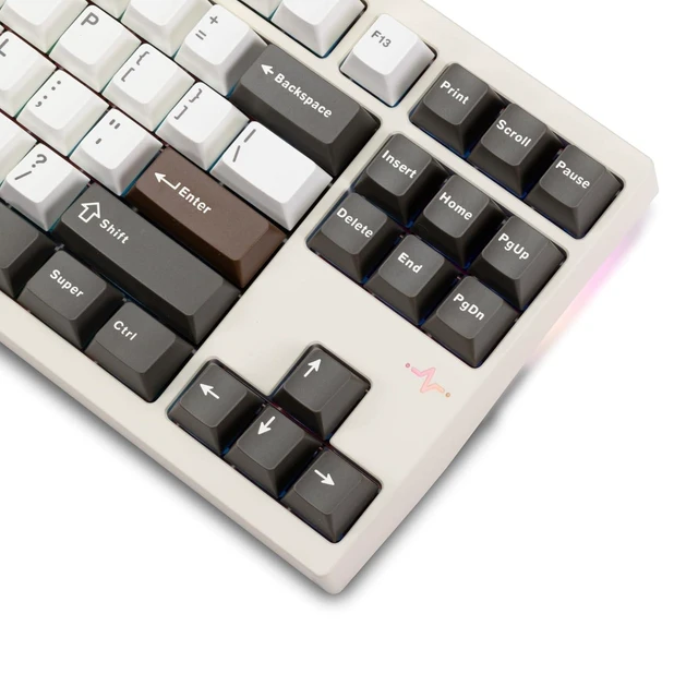 Alt view image 10 of 14 - WOBKEY Crush 80 Beta CNC Aluminum Quick-Disassembly Ball-Catch Mount Triple-Mode Connectivity Gaming Mechanical Keyboard with HMX Frost Jade Switch and BSUN Arctic Switch (Pro White)