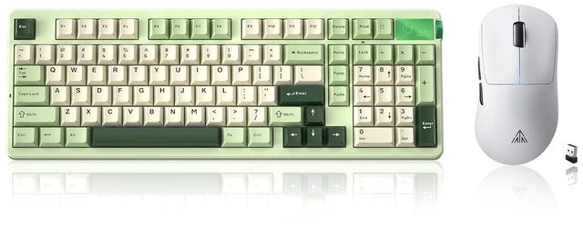 Alt view image 2 of 2 - LEOBOG A98 Wireless Mechanical Keyboard and Mouse Combo, RGB Backlit Rechargeable 8000mAh Battery, C