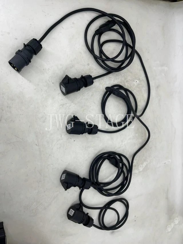 Alt view image 11 of 12 - 1 Split 4 Extended Power Cable 2.5mm2 For Waterproof Moving Head Beam Light