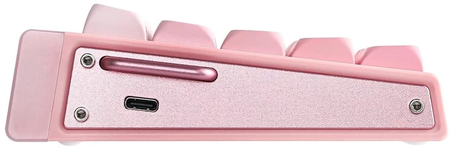 Alt view image 14 of 14 - Aula Hero 68 HE Wired Magnetic Gaming Keyboard, 0.01mm Adjustable Actuation, Rapid Hall Effect Switch, 8kHz Polling, 5-Layer Sound Dampening, RGB Box & Backlight (Pink)