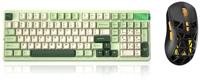 Alt view image 2 of 2 - LEOBOG A98 Wireless Mechanical Keyboard and Mouse Combo,RGB Backlit Rechargeable 8000mAh Battery, Cr