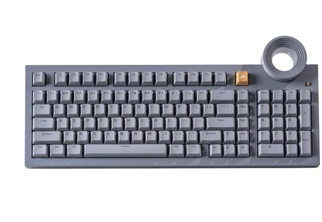 Alt view image 8 of 14 - ATM 98 Wireless Custom Silent Mechanical Keyboard, 98 Key Tri-Mode 2.4G Bluetooth Wireless Ergonomic RGB PC Computer Keyboard, Office Accessories, Hotswappable Switch - Misty Dusk