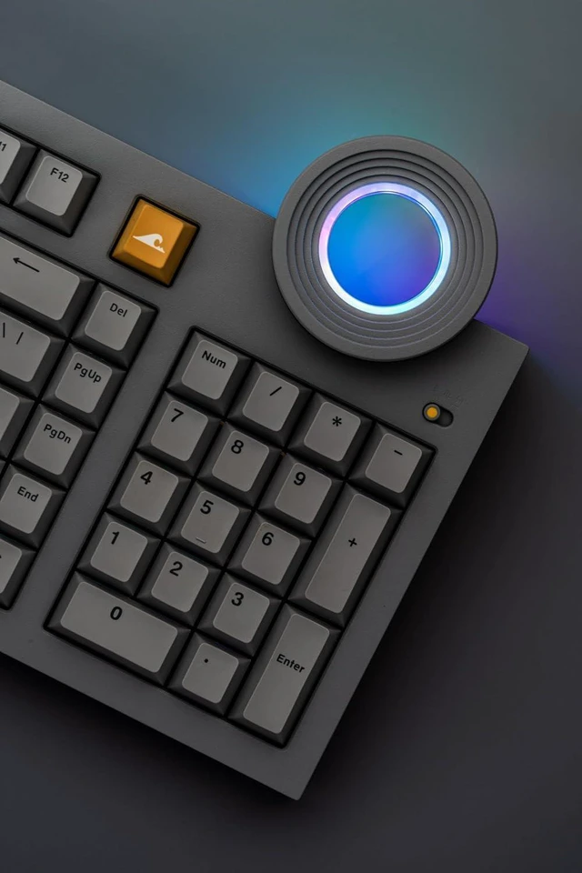 Alt view image 10 of 14 - ATM 98 Wireless Custom Silent Mechanical Keyboard, 98 Key Tri-Mode 2.4G Bluetooth Wireless Ergonomic RGB PC Computer Keyboard, Office Accessories, Hotswappable Switch - Misty Dusk
