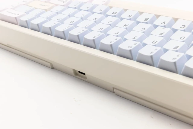 Alt view image 13 of 14 - WOBKEY Zen 65 65% Quick Release Wireless Mechanical Keyboard with RGB, CNC Aluminum Case, Hot-Swappable, VIA Support, BT/2.4G/USB-C Gaming Keyboard for Mac/Windows (Lite White)