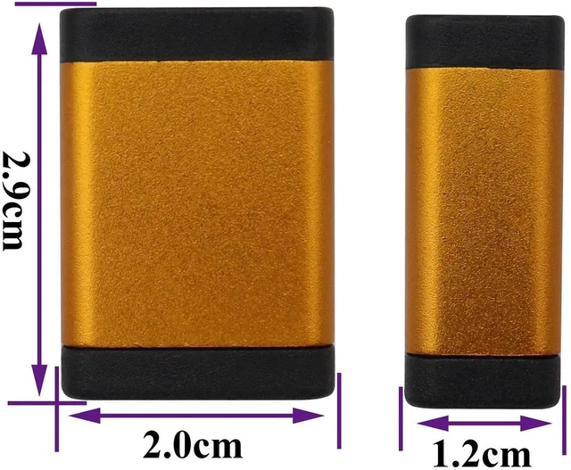 Alt view image 7 of 7 - 4K@60Hz HDMI Female to Female Coupler, Aluminum Alloy HDMI Extender Adapter for HDTV, PC, Monitor, Projector, DVD, AV Receiver (2 Pack, Orange)