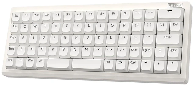 Alt view image 8 of 14 - Hack70 Planck Mechanical Keyboard with VIA Custom, 2.4Ghz/BT/Wired, Gasket, Hot-Swap, RGB, Dye-Sub PBT Keycap, 65% Ortholinear Layout Wireless Gaming Keyboard for Mac/Win