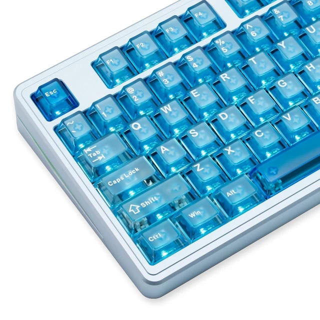 Alt view image 13 of 14 - PMOKEY Aurora 80 CNC Full Aluminum Wireless Mechanical Keyboard with VIA/QMK, 8000mah Battery, Arctic Tactile Switch, Tri-Mode Gaming Keyboard Hot Swappable RGB Backlit for Windows/Mac/PC (Ultra Blue)