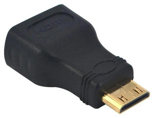 Alt view image 2 of 5 - HDMI Female to Mini HDMI Type C Male Adapter Connector 4K HD Converter for HD TV DVD Camera Camcorder Tablet