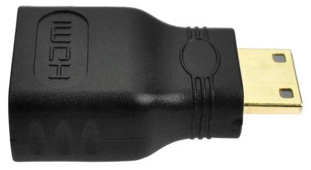 Alt view image 3 of 5 - HDMI Female to Mini HDMI Type C Male Adapter Connector 4K HD Converter for HD TV DVD Camera Camcorder Tablet