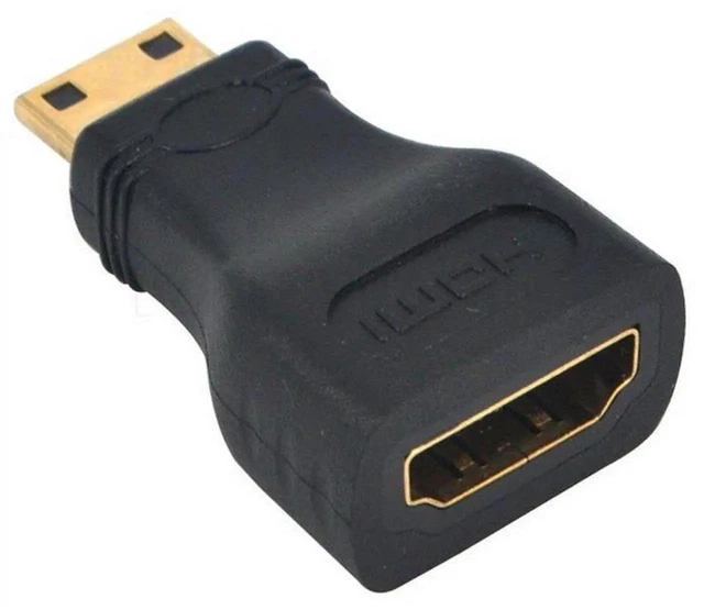Alt view image 5 of 5 - HDMI Female to Mini HDMI Type C Male Adapter Connector 4K HD Converter for HD TV DVD Camera Camcorder Tablet