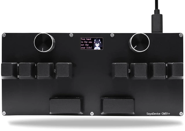 Alt view image 2 of 2 - SayoDevice CM51+ Rapid Trigger Keyboard for OSU!djmax... Rhythm Game with OUTEMU Hall Magnetic Line