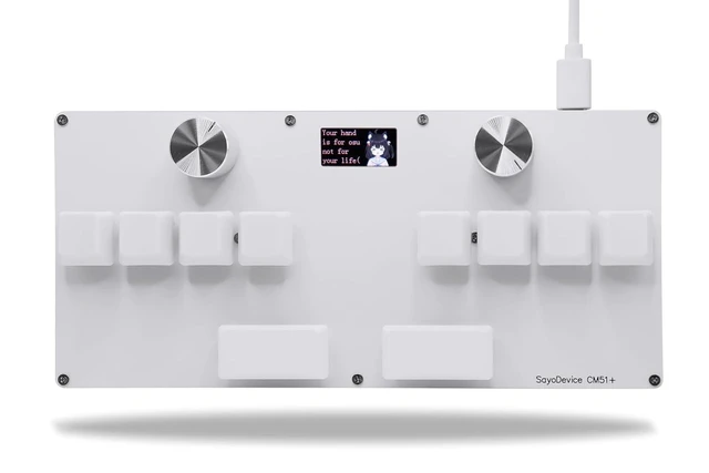 Alt view image 2 of 2 - SayoDevice CM51+ Rapid Trigger Keyboard for OSU!djmax... Rhythm Game with OUTEMU Hall Magnetic Line