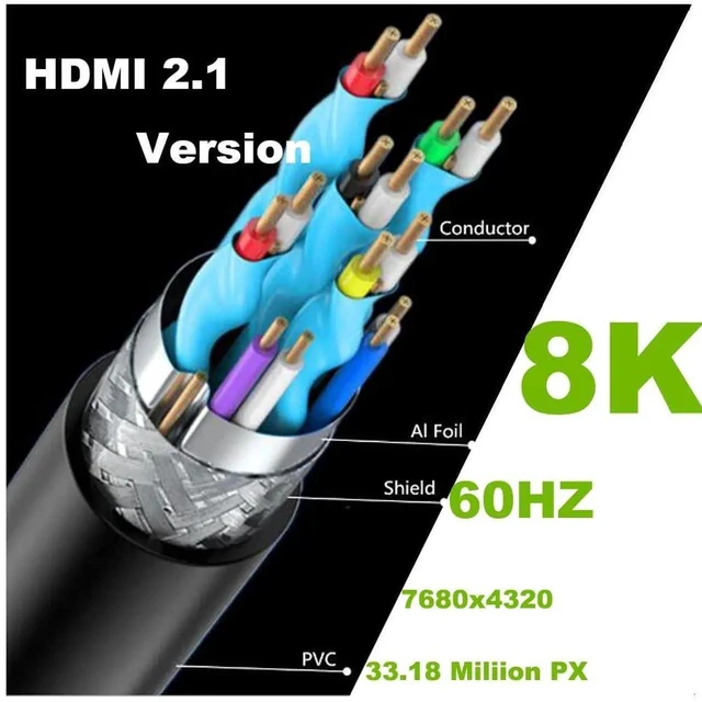 Alt view image 3 of 7 - 4FT Coiled HDMI 2.1 Extension Cable 90° Down Angle Male to Female 8K@60Hz 48Gbps HDR Spiral Spring Cord