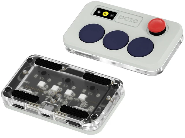 Alt view image 8 of 14 - DOIO Sayo OSU Rapid Trigger Hall Effect Keyboard with Joystick and Screen, CNC Aluminum RGB One Handed Macro Pad for Rhythm Games,USB-C Custom Programmable keypad (Soy(3 Key))
