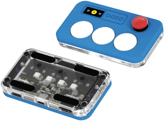 Alt view image 8 of 14 - DOIO Sayo OSU Rapid Trigger Hall Effect Keyboard with Joystick and Screen, CNC Aluminum RGB One Handed Macro Pad for Rhythm Games,USB-C Custom Programmable keypad (Blue(3 Key))