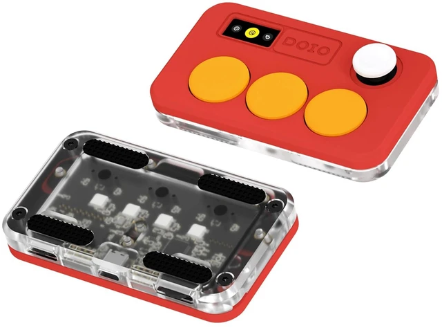 Alt view image 8 of 14 - DOIO Sayo OSU Rapid Trigger Hall Effect Keyboard with Joystick and Screen, CNC Aluminum RGB One Handed Macro Pad for Rhythm Games,USB-C Custom Programmable keypad (Red(3 Key))