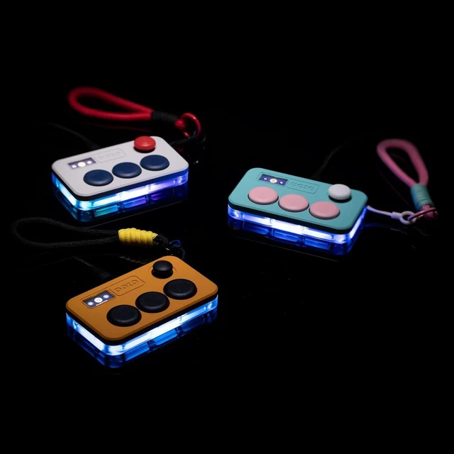 Alt view image 11 of 14 - DOIO Sayo OSU Rapid Trigger Hall Effect Keyboard with Joystick and Screen, CNC Aluminum RGB One Handed Macro Pad for Rhythm Games,USB-C Custom Programmable keypad (Red(3 Key))