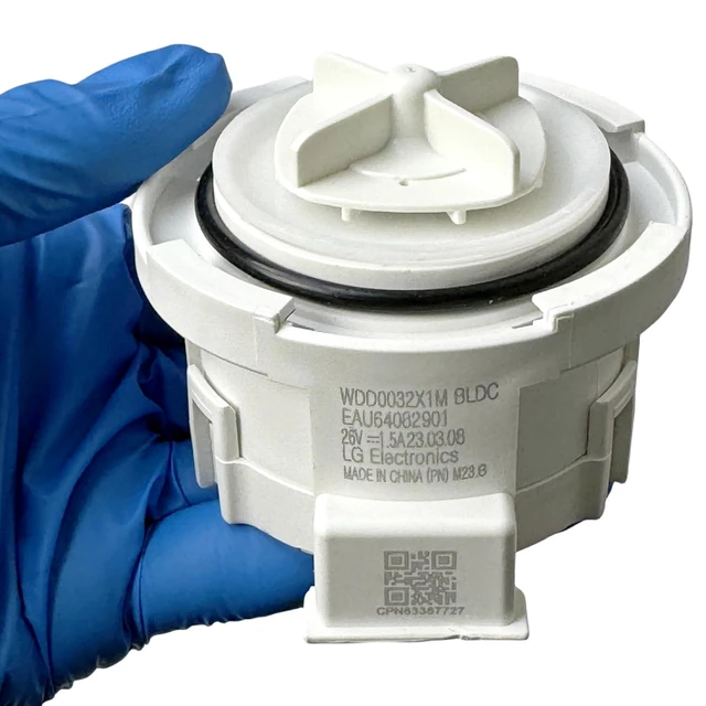 Alt view image 5 of 7 - EAU64082901 WDD0032X1M Washer Drain Motor Pump Fit for LG Washing Machine, compatible with WKEX200HBA WM3400CW,1811568,AH2577722,EA257772,EAU64082901,EAU64082902,EAU63743803,EAU63743805, BLDC 26V