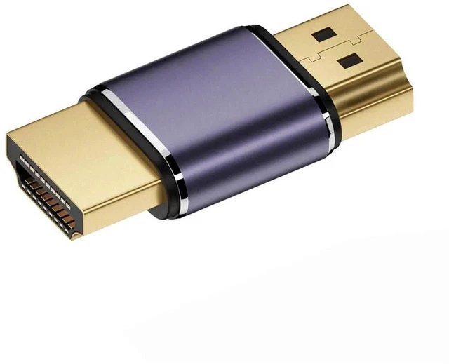 Alt view image 5 of 7 - HDMI 2.1 Male to Male Gold Plated Adapter, 8K@60Hz UHD HDMI Extension Coupler Converter for HDTV Monitor Projector