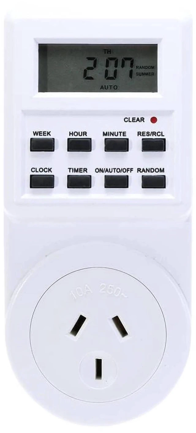 Main image of 240V 10A AU Plug-in Programmable Timer Switch Socket with Switch
