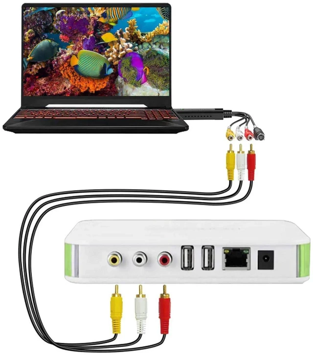 Alt view image 7 of 7 - USB 2.0 Audio Video Capture Card Adapter, AV Composite & SVideo Video Collection Card, Compatible with XP/Vista/7/8/10/Linux Operating Systems