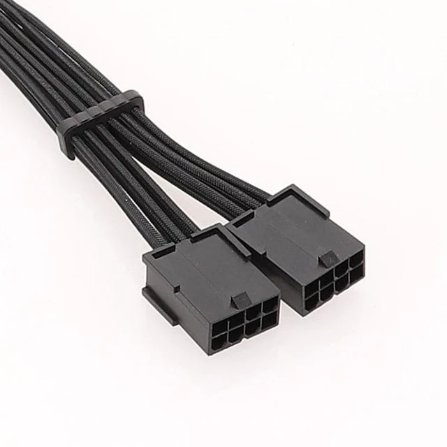 Alt view image 5 of 5 - Aomoproing 12P to Dual 8Pin PCIe Power Extension Cable (12.6in/32CM), Compatible with NVIDIA RTX 30 Series 3070 3090 Graphics Cards