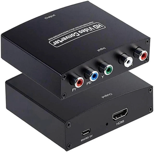 Main image of Component to HDMI Converter, RGB to HDMI 4K Video Audio Adapter, HDMI V1.4 for DVD, PSP, Xbox 360, PS2, Nintendo to HDTV, Monitor, Projector