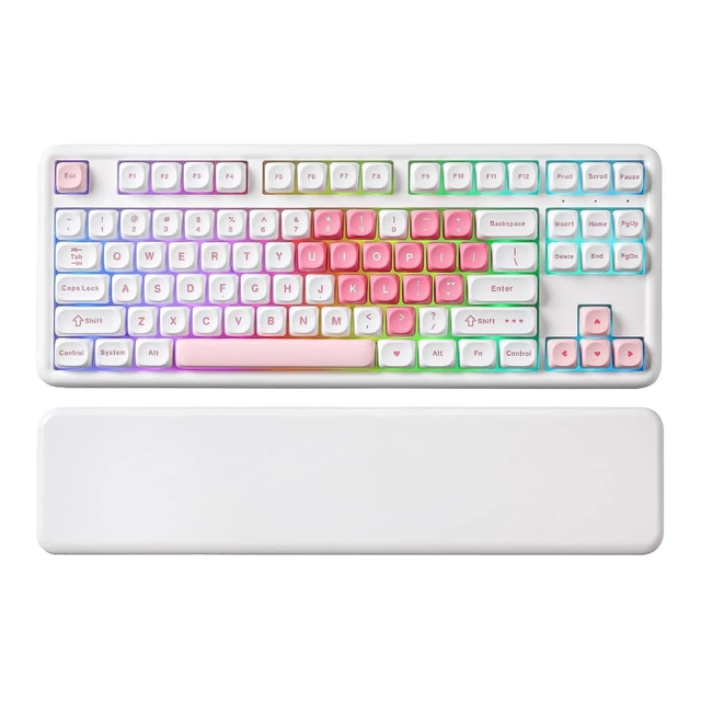 Alt view image 2 of 2 - B87 Wireless Mechanical Keyboard,QMK/VIA Programmable,TKL Layout 87 Keys,BT/2.4G/USB-C,Hot Swap Gask