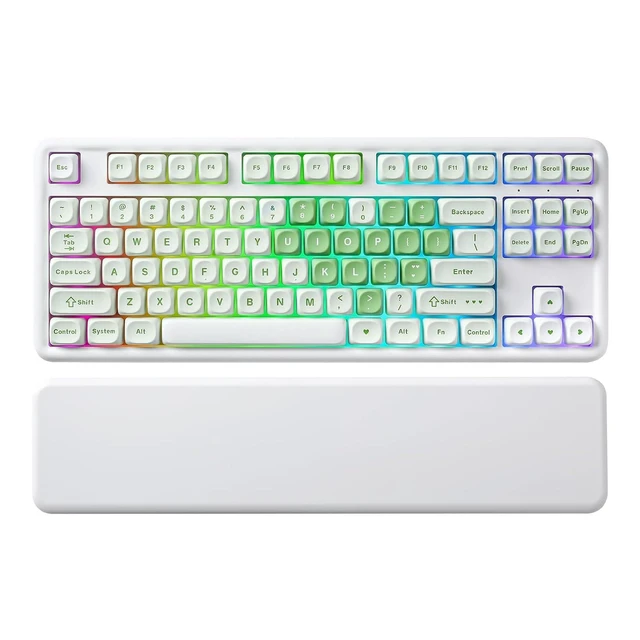 Alt view image 2 of 2 - B87 Wireless Mechanical Keyboard,QMK/VIA Programmable,TKL Layout 87 Keys,BT/2.4G/USB-C,Hot Swap Gask