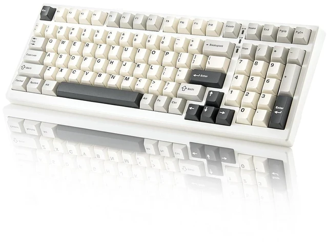Alt view image 2 of 2 - YZ98 Gasket Mechanical Keyboard,99 Key Hot Swappable BT5.0/2.4G/USB-C Wireless NKRO 98% 1800 Layout