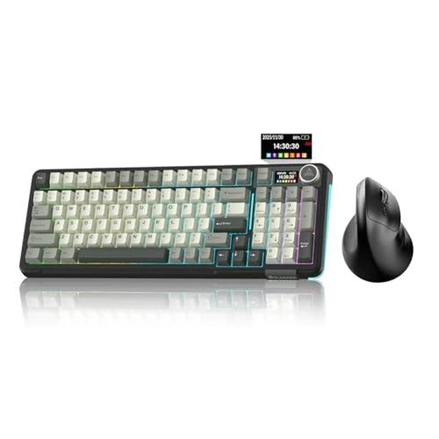 Alt view image 2 of 2 - A99 Pro and SM520, Wireless Keyboard and Mouse Combo for Gaming (A99 Pro Black & SM520 Black)
