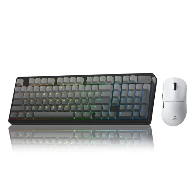 Alt view image 2 of 2 - LEOBOG A98 Wireless Mechanical Keyboard and Mouse Combo, RGB Backlit Rechargeable 8000mAh Battery, C