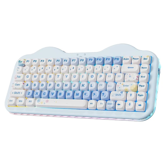 Alt view image 2 of 2 - C75 Wireless Mechanical Keyboard,75% Layout, Hot-Swappable NKRO,BT5.0/2.4G/USB-C Mode,Dye-Sub PBT MO