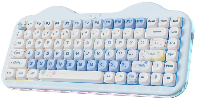Alt view image 2 of 2 - C75 Wireless Mechanical Keyboard,75% Layout, Hot-Swappable NKRO,BT5.0/2.4G/USB-C Mode,Dye-Sub PBT MO