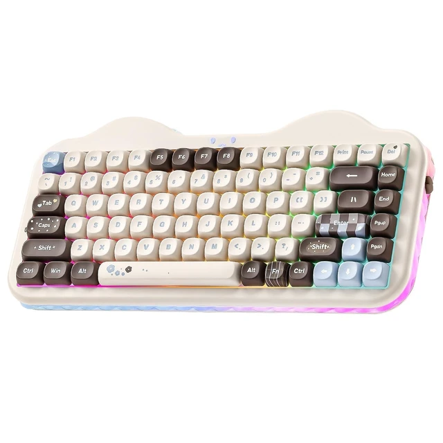 Alt view image 2 of 2 - C75 Wireless Mechanical Keyboard, 75% Layout, Hot-Swappable NKRO, BT5.0/2.4G/USB-C Mode, Dye-Sub PBT