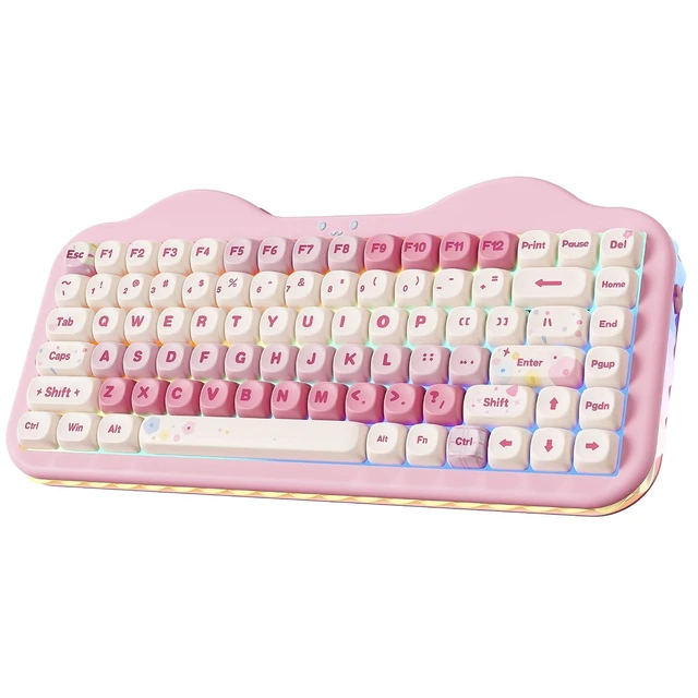 Alt view image 2 of 2 - C75 Wireless Mechanical Keyboard,75% Layout, Hot-Swappable NKRO,BT5.0/2.4G/USB-C Mode,Dye-Sub PBT MO